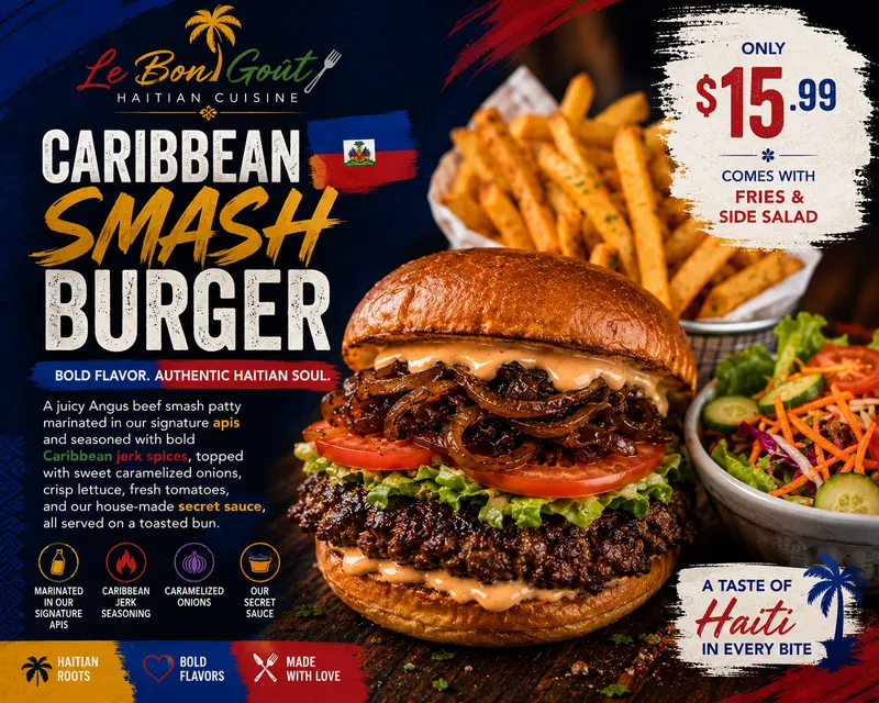 Caribbean Smash Burger
