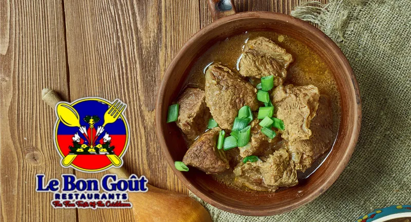 Traditional Haitian stew at Le Bon Goût